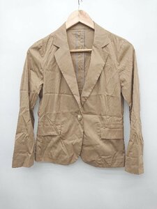 ◇ green label relaxing UNITED ARROWS シンプル 無地 薄手 長袖 ジャケット サイズ36 ライトブラウン レディース P