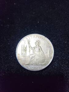 1965年　イギリス女神ブリタニアデザイン銀メダル COMMEMORATING BRITISH EXHIBITION TOKYO JAPAN 　SILVER表記　純銀 約27g