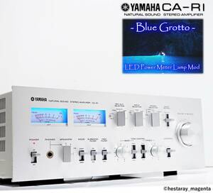 ★ 【準美品、整備・レストア済】 YAMAHA CA-R1　ヤマハ　プリメインアンプ　メーター照明LED化済　MC対応　取説コピー付　70年代国産機 ★