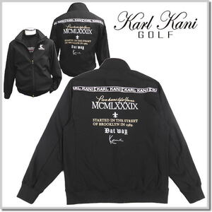 カールカナイゴルフ Karl Kani GOLF ストレッチ 裏フリース ジャケット 243KG1311-09(BLACK)-L ジャンバー ブルゾン