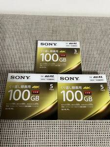新品 SONY ソニー Blu-ray ブルーレイ BDXL BD-RE XL 100GB 合計13枚