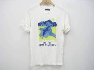 BLUEBLUE ブルーブルー イラスト 半袖Tシャツ 白 1 S HRM