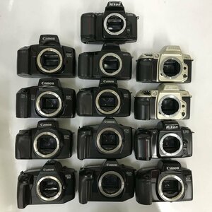 【清掃動作確認済】 Canon EOS 100QD / Nikon F60 /Pentax 等 AFボディ 13点セット まとめ ●ジャンク品 [9006TMC]