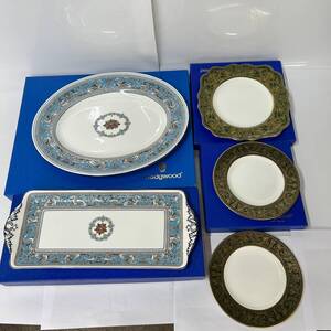 ★ 1円〜【現状保管品】 Wedgwood FLORNINE ウェッジウッド フロレンティーン プレート5枚まとめ W2714 W4170 GOLD W4219 プレート YK