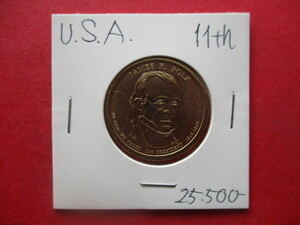 大幅値下げ！アメリカ合衆国の記念金貨　量目約8.1g　第11代大統領ジェームズ・ノックス・ポーク