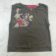 新品未使用♪センソユニコ　イオコムイオ　Tシャツ　ノースリーブ　カーキ　38