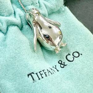 1円〜美品 TIFFANY ティファニー ペンギン ネックレス 4.8g シルバー925 アクセサリー ジュエリー レディース