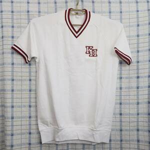 Galax/ギャレックス Vネック半袖体操服 シャツのみ 3Lサイズ 体操着 運動着 練習着 男女共用 ゲームシャツ 校章？あり