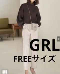 GRL ボリュームスリーブハイネックニットトップス