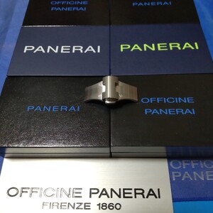 パネライ 正規 純正 PANERAI バックル ステンレス SS チタン チタニウム 希少 部品 幅 約 20mm ブレスレット ベルト 調整 専用 箱つき 04