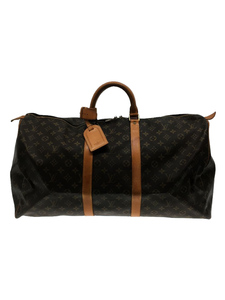 LOUIS VUITTON◆キーポル55_モノグラム_BRW/PVC/BRW/ボストンバッグ