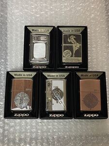 【zippo】【未使用】ジッポー ライター 紙ケース 保証書付 まとめ 5点