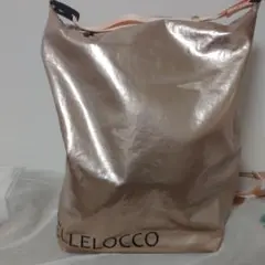 ペレロッコ PELLELOCCO 2way リュックサック ゴールド