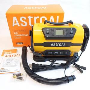 「一円スタート」AstroAI エアーコンプレッサー 電動空気入れ 150 PSI ATJ-8366「1円」AKI01_3967