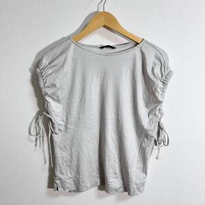 T290FF URBAN RESEARCH アーバンリサーチ ROSSO サイズFREE(M位) Tシャツ カットソー ノースリーブ ブラウス グレー系 レディース 日本製