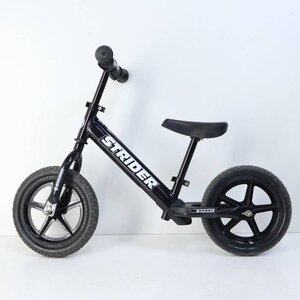 STRIDER 12 ストライダー スポーツモデル バランスバイク ブラック 日本正規品 ペダル無し自転車 子供用★107v03