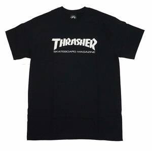 THRASHER スラッシャー ベーシックロゴ Tシャツ（ブラック）（M）【並行輸入品】