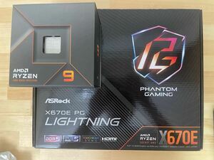 送料無料　Ryzen 9 7950X ASRock X670E PG Lightning 中古