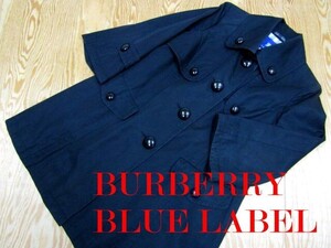 ★バーバリー Burberry ブルーレーベル★レディース 七分袖 デザインコート ブラック★R70119016B