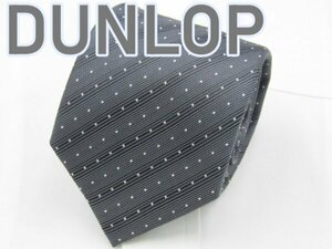 【企業 ダンロップ】 OC 889 ダンロップ DUNLOP ネクタイ グレー系 ドット ジャガード