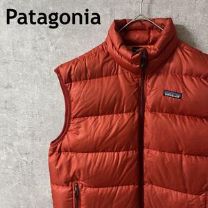 Patagonia ダウンベスト オレンジ　Ｌメンズ アウター　ab