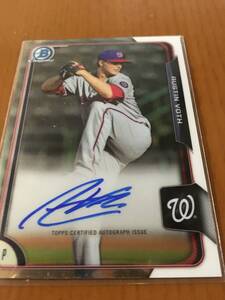 【現Mariners/今季68試合登板/Austin Voth】2015 Bowman Chrome Auto5