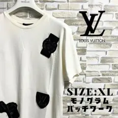 LOUIS VUITTON ルイヴィトン Tシャツ ホワイト パッチワーク XL