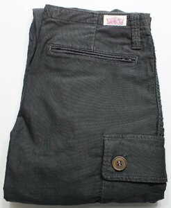 H.R.MARKET (ハリウッドランチマーケット) ジャーマンクロス ストレッチ 6ポケットパンツ #700004-880 ブラック size 2(M) / 聖林公司
