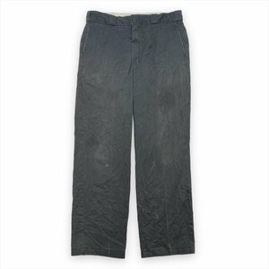 ディッキーズ チノパン グレー Dickies 古着 メンズ W36 L32 ワークパンツ