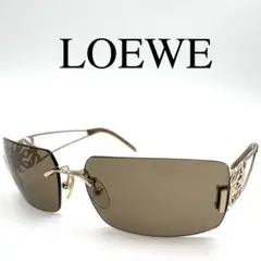 LOEWE ロエベ サングラス 度なし SLW104 アナグラム ケース付き