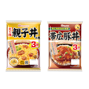 ■ニッポンハム　どんぶり繁盛　親子丼の具・帯広豚丼の具　　3袋入x各1 ■