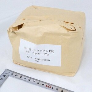 グリッター 1kg ホロ銀 0.2 ホログラム EP 六角形 27μ パウダー ラメ 塗料 インク 印刷 美術 未使用■EY039s■