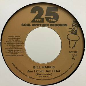 新品 7” ★ Bill Harris - Am I Cold, Am I Hot ★ レコード アナログ オルガンバー サバービア フリーソウル muro soul45 レアグルーヴ
