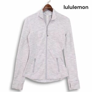 lululemon ルルレモン 通年 ナイロン♪ ストレッチ ブルゾン ジャケット Sz.4　レディース ヨガ ピラティス トレーニング　K4T01444_9#O