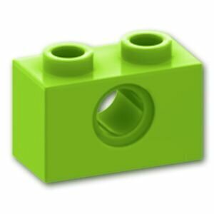 6132372 レゴ パーツ テクニック ブロック 1 x 2 - 穴1 [ Lime / ライム ] | LEGO純正品の バラ 売り