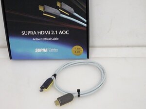 ■□SAEC SUPRA HDMI 2.1 AOC HDMIケーブル 1.5m サエク 元箱付□■027802019Jm□■