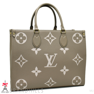 ルイヴィトン オンザゴーMM バイカラー モノグラム アンプラント トゥルトレール クレーム M45494 LOUIS VUITTON 美品