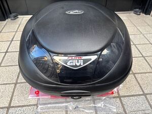 GIVI(ジビ) バイク用 リアボックス モノロック 35L FLOWシリーズ E350N2 未塗装ブラック スモークレンズ トップケース キャリア