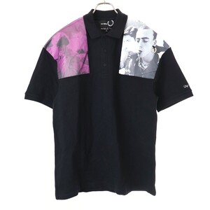 RAF SIMONS × FRED PERRY ラフシモンズ × フレッドペリー フォトパッチ ショートスリーブポロシャツ SM8120 ブラック S ITAUPKP2GQXA