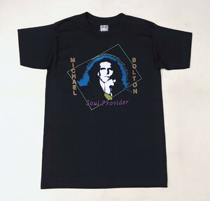 ヴィンテージ MICHAEL BOLTON Tシャツ 黒 M White House USA製 Soul Provider シングルステッチ マイケル ボルトン 80s 90s