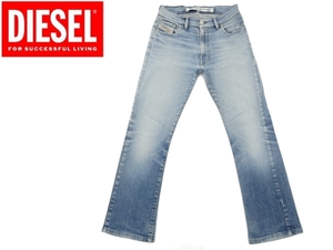 J-1968★DIESEL FANKER ディーゼル★正規品 イタリア製 色落ち抜群 鬼ひげ縦落ち ヴィンテージ加工デニム ブーツカット ジーンズ 27