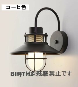 稀少美品★玄関灯 防水壁掛け照明 夜明け 屋外ライド アンティーク ウォールランプ　 ブラケットライト 　 ポーチライト 2色可選