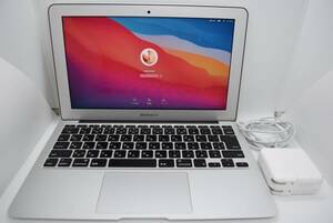CB3514 Y Apple MacBook Air(11-inch Mid 2013) A1465 Core i5/1.3GHz RAM:4GB/SSD:256GB macOS Big Sur 認証済　動作品・充電器付き