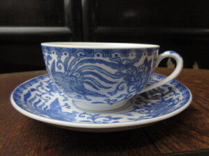 【Noritake/HOWO】ノリタケ/鳳凰/カップ＆ソーサー/1客/明治/里帰り品/希少