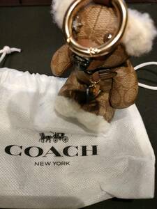 コーチ 小物 COACH シグネチャー テディベアー くま 熊 バッグチャーム キーリング キーホルダー 