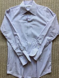 Green label relaxing SLIM FIT ボタンダウンシャツ パープル