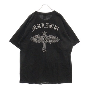 CHROME HEARTS クロムハーツ Malibu neck Logo S/S Tee マリブ限定 バックロゴ 半袖Tシャツ カットソー ブラック