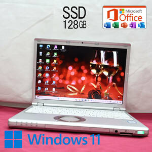 ★美品 高性能6世代i3！SSD128GB★CF-SZ5 Core i3-6100U Webカメラ Win11 MS Office 中古品 ノートPC★P72467