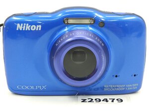 【z29479】Nikon ニコン COOLPIX クールピクス S32 4.1-12.3mm 1:3.3-5.9 コンパクトデジタルカメラ 防水 動作確認済み ソフトケース付き