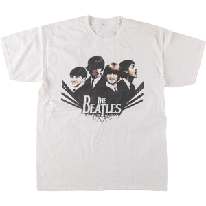 古着 THE BEATLES ビートルズ バンドTシャツ バンT メンズL相当 /eaa429761